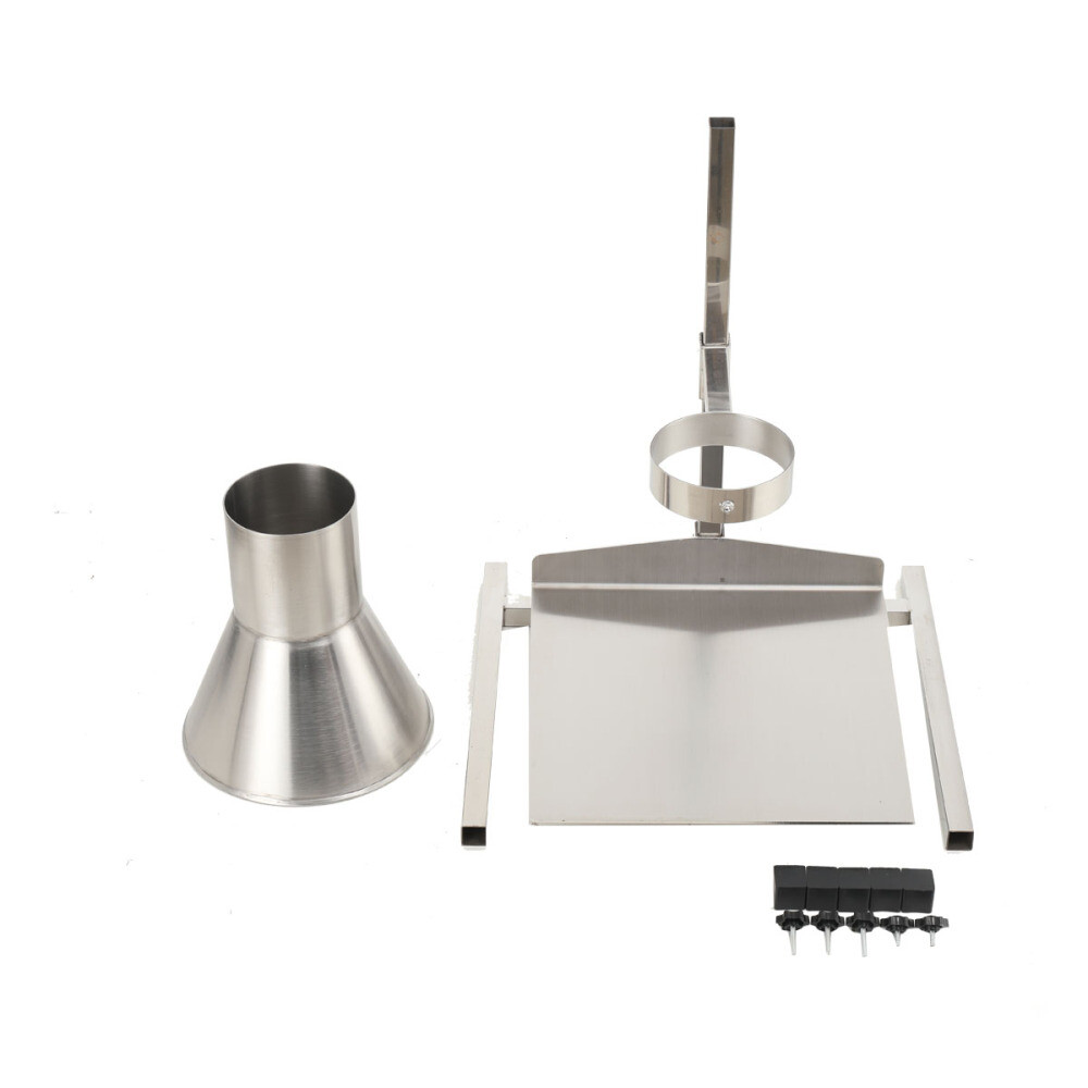 Stainless Steel Feeding Hopper Manual Filling Package Funnel with Bracket 4» US