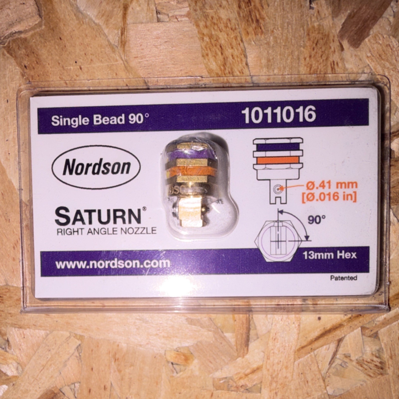 Nordson Saturn Single Bead 90° Right Angle Nozzle 1011016