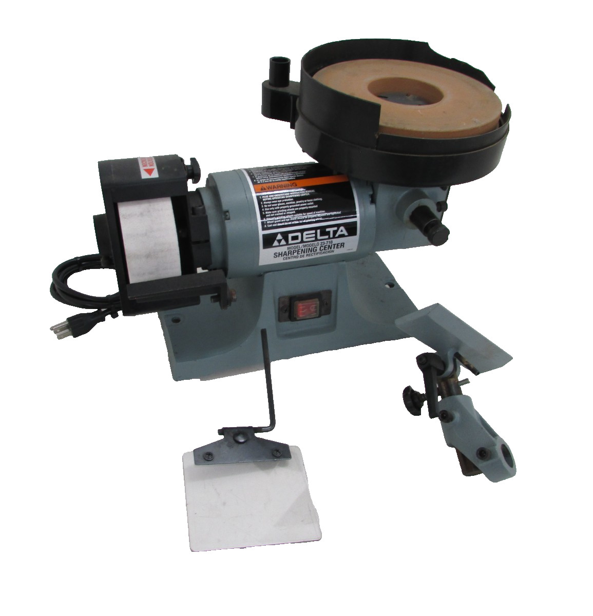 DELTA TOOLS WET, DRY SHARPING CENTER 23-710, w/ ATTACHMENTS