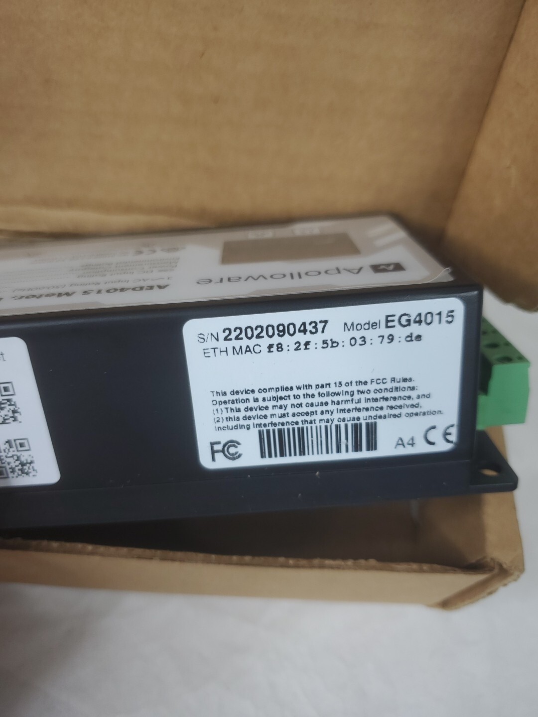 Apolloware/ eGauge Core EG4015 CAT III 0.333 , 277 vac