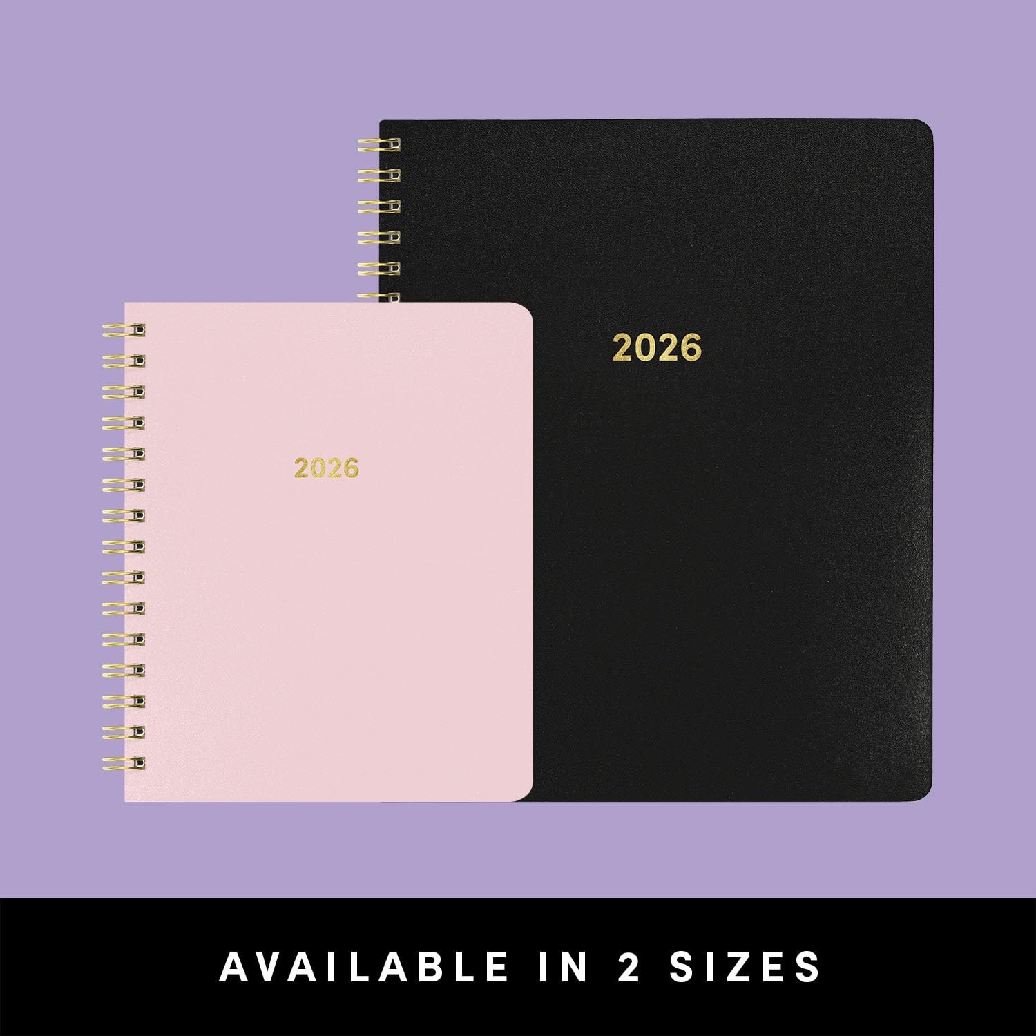 PAPERAGE 2026 Weekly & Monthly Planner, 12 Large Spiral 2026, Dark Green