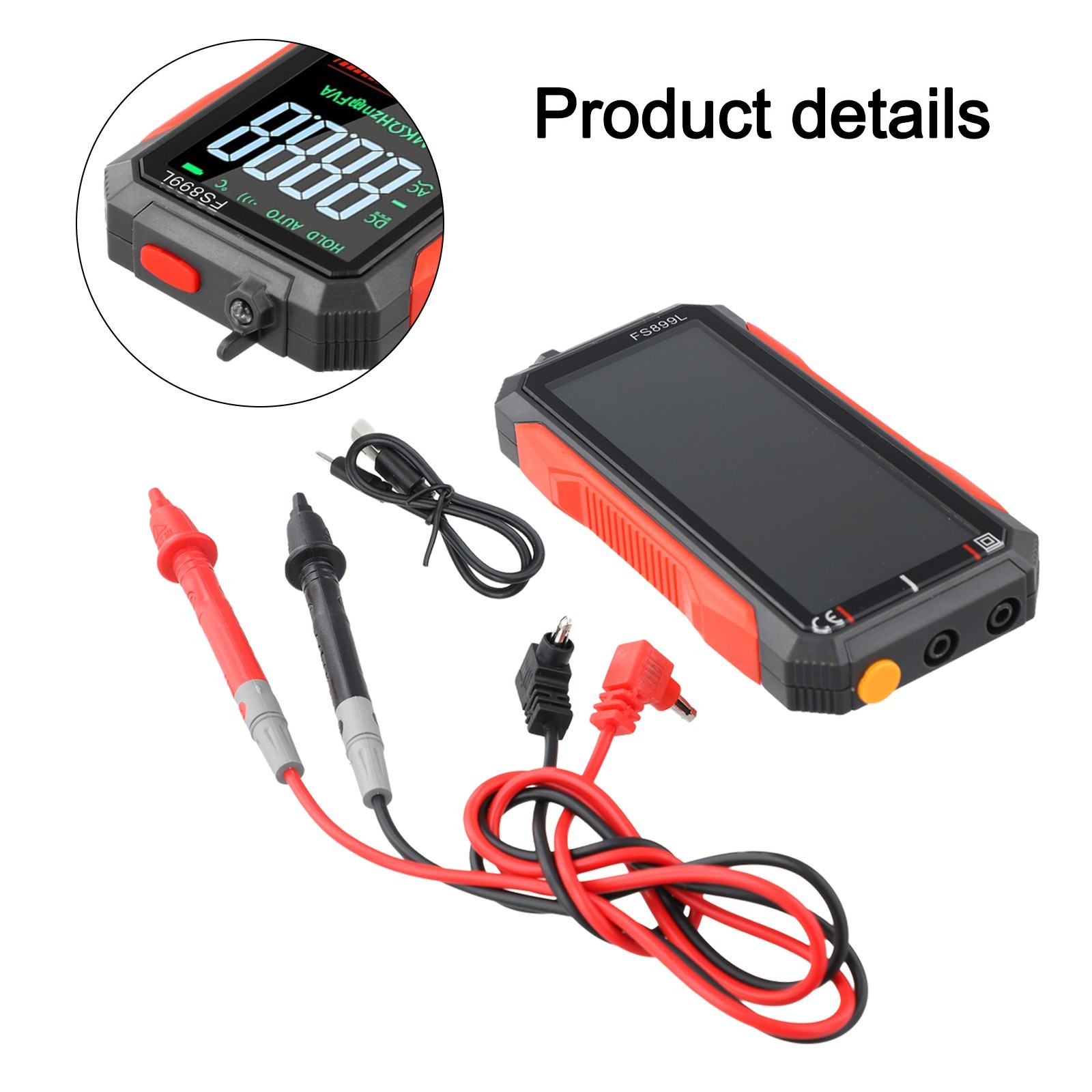 FS899L 6000 Counts Smart Multimeter Rechargeable Built in 200mAh