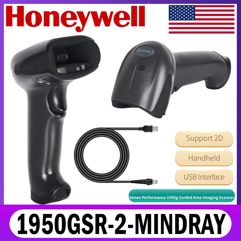 Honeywell Xenon 1950GSR-2-MINDRAY 2D Area-Imaging Barcode POS Scanner US