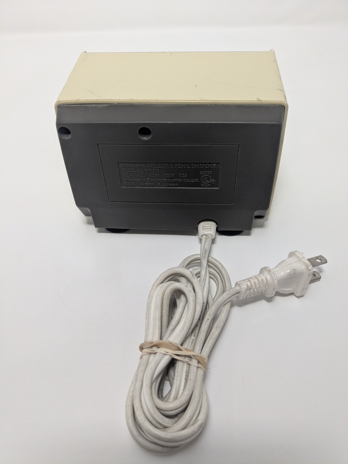 Vintage Panasonic AUTO-STOP Electric Pencil Sharpener KP-110 Made in Japan