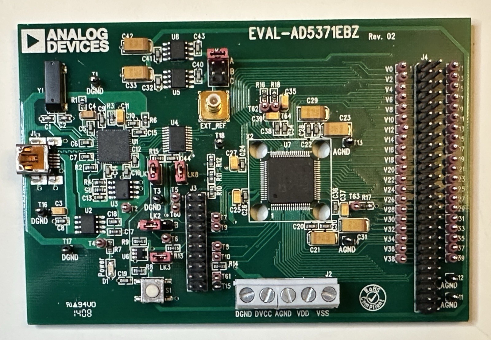 Analog Devices EVAL-AD5371EBZ Evaluation Board Rev. 02