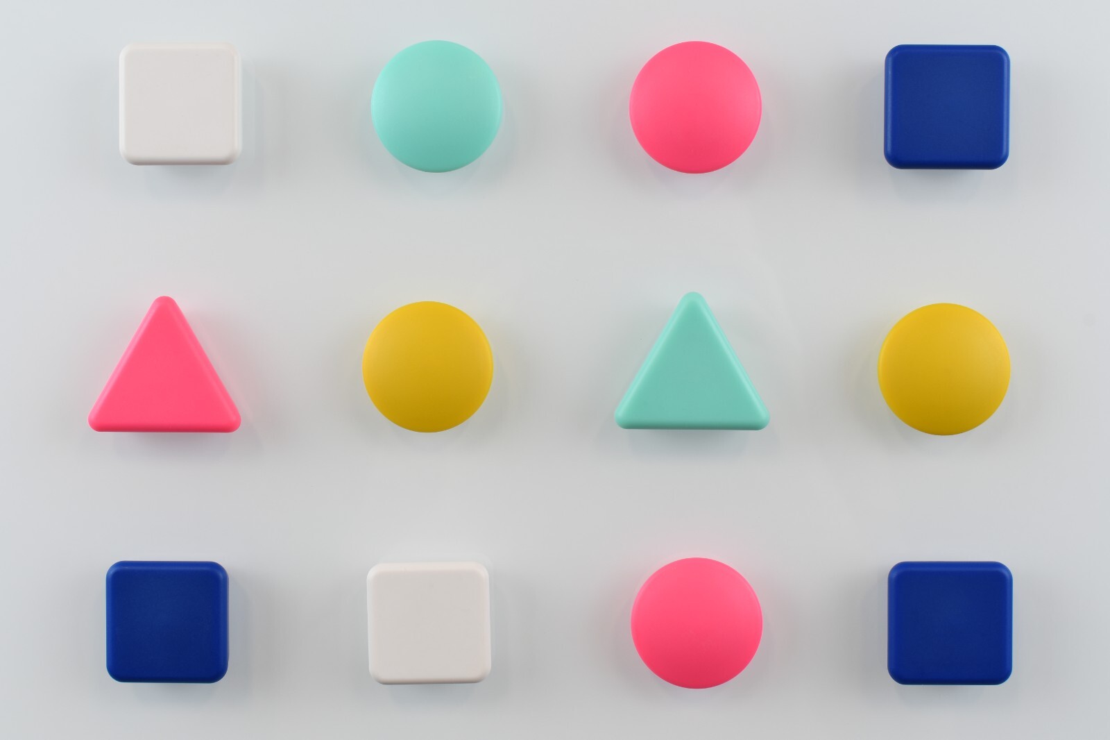 FLASH SALE! 6 Neodymium Glassboard/Whiteboard Magnets (Triangle, Circle, Square)