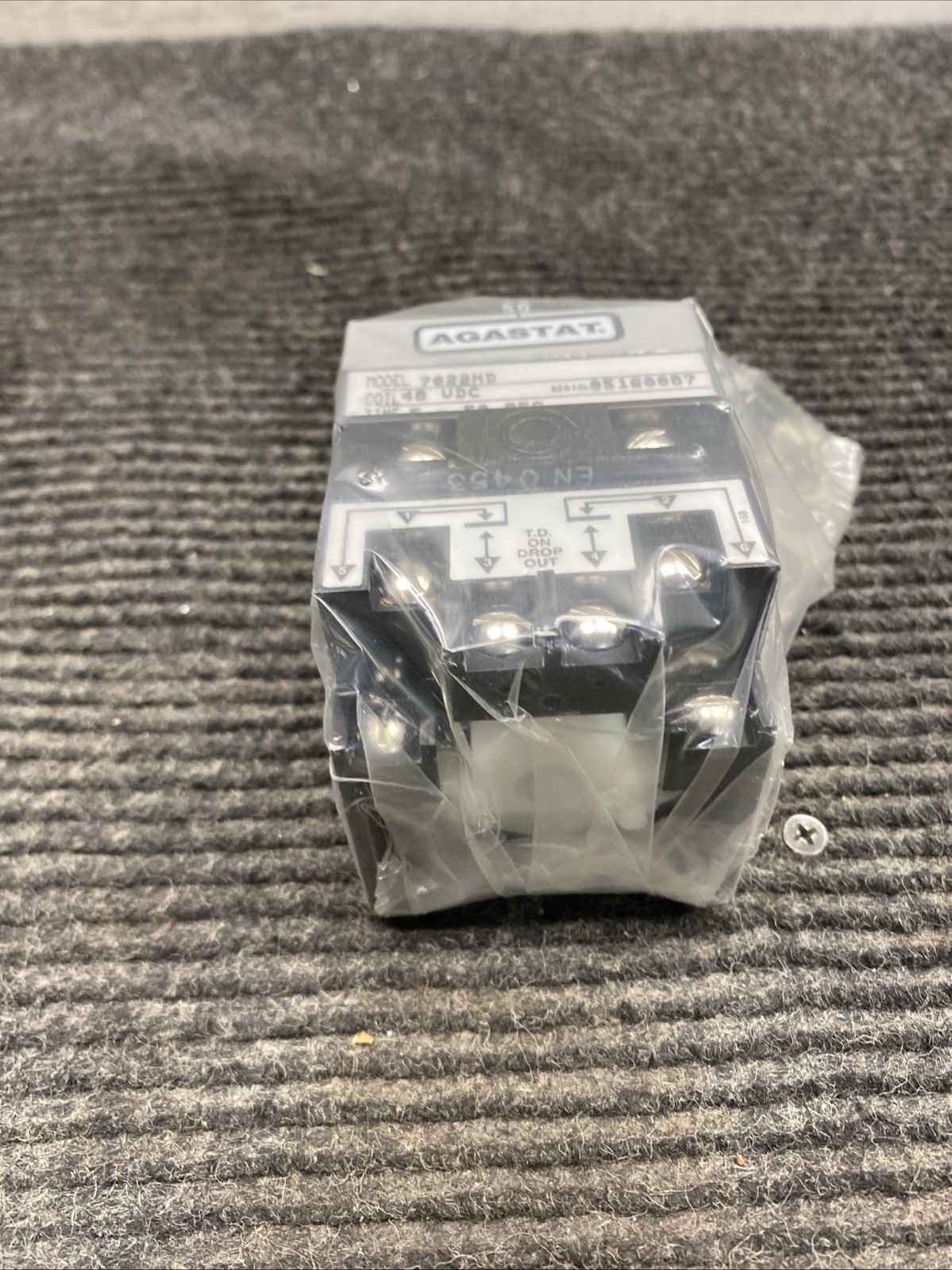New Agastat 7022ND Time Delay Relay 5-50sec 48v-dc