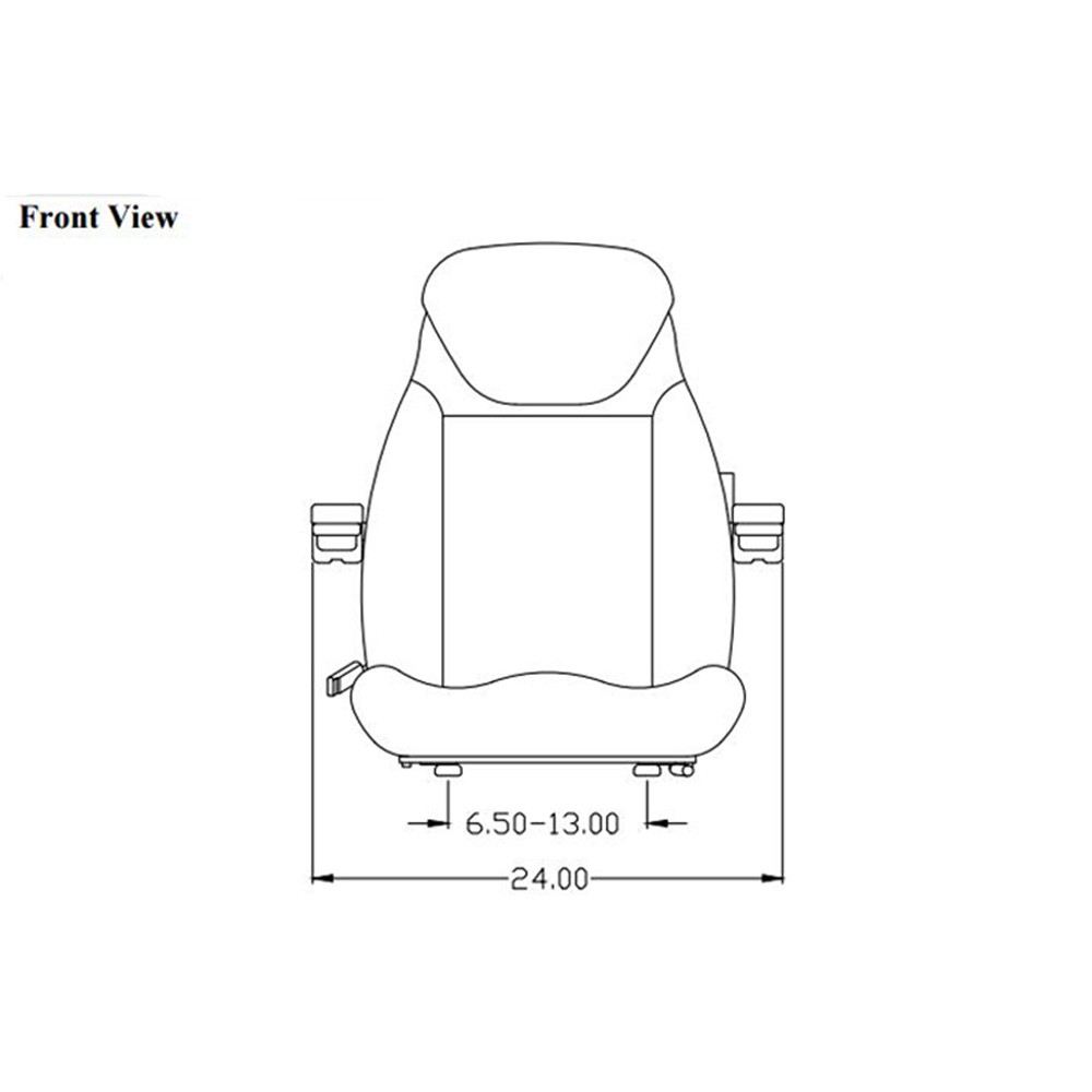 Seat Fits Komatsu Excavator PC03-2 PC12R-8 PC20-6 PC20-7 PC27R-8