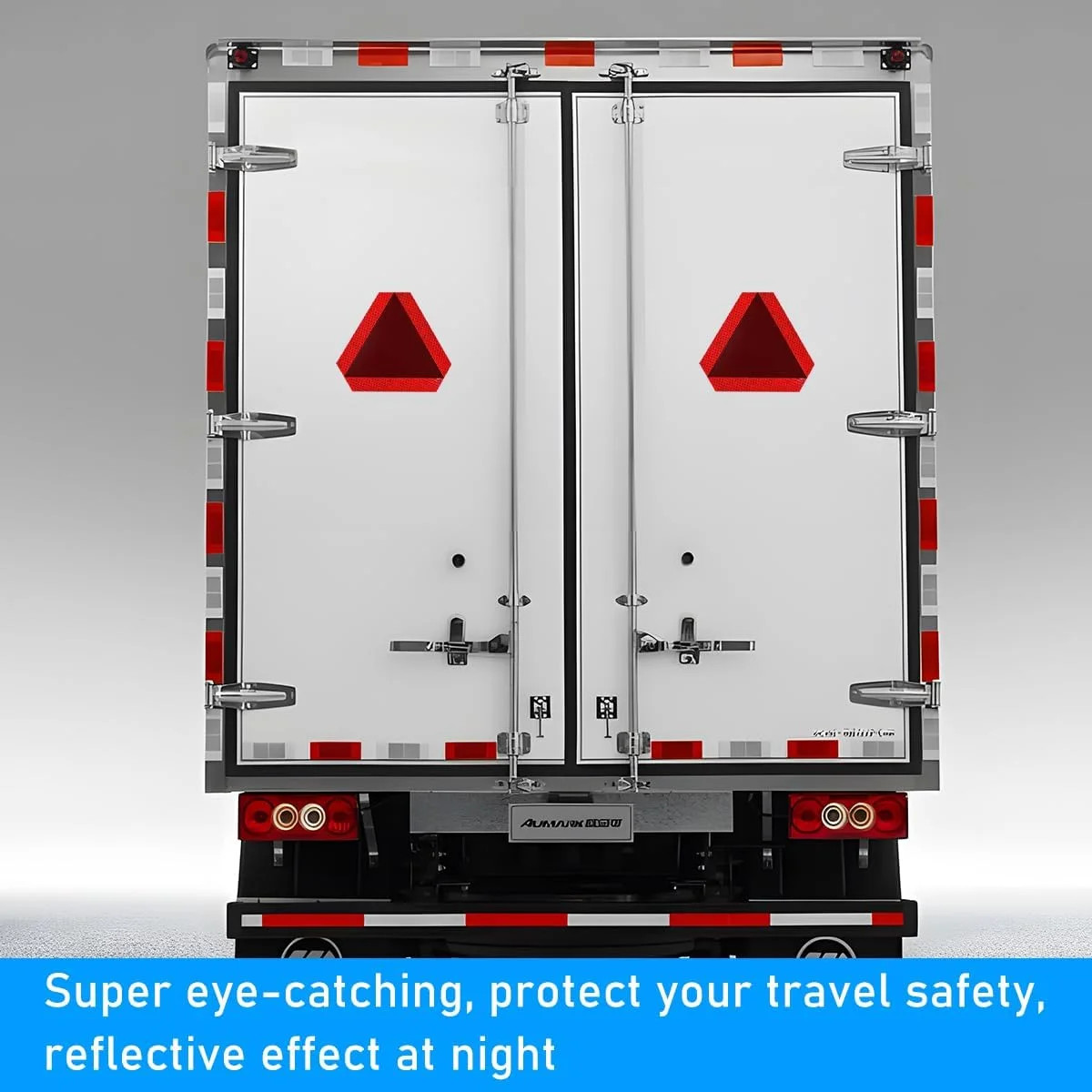 2PCS/Set Slow Moving Car Sign, 7 x 8 Inches Diamond Grade Reflective Vehicle Saf