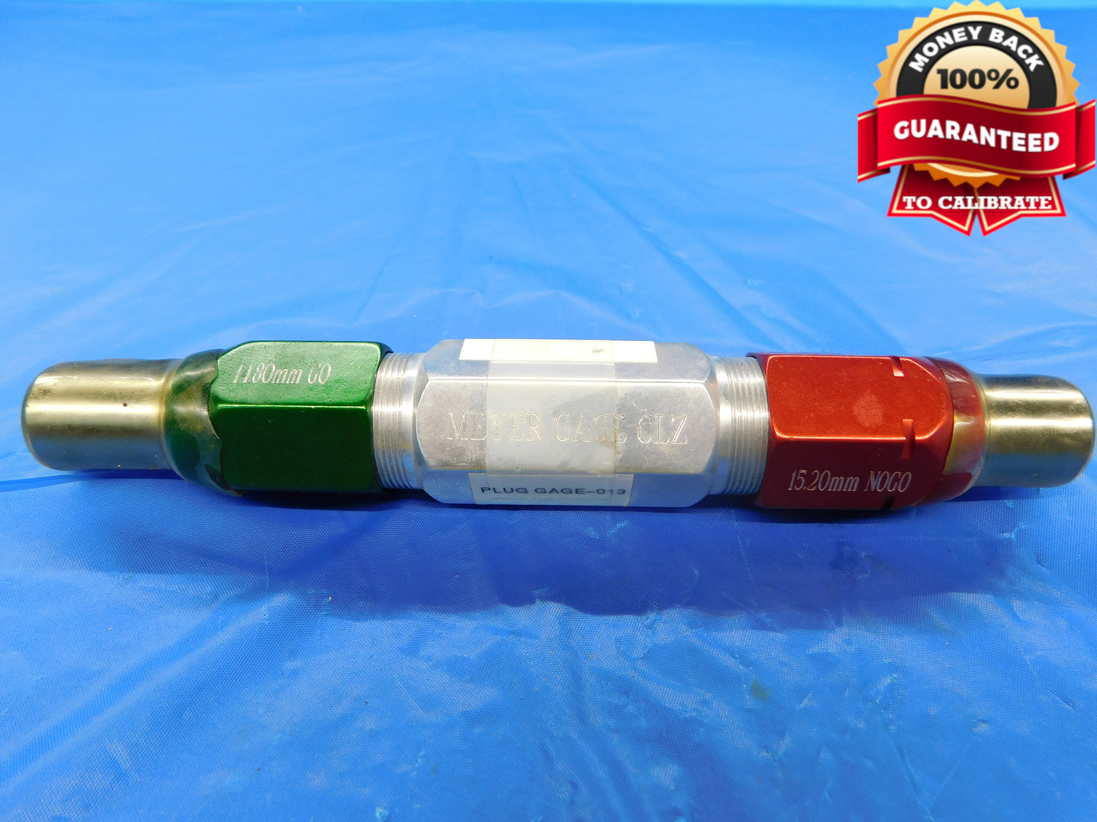 14.80 & 15.20 CL Z mm PIN PLUG GAGE GO NO GO 15.000 -.200 15 .5827 14.800 15.200