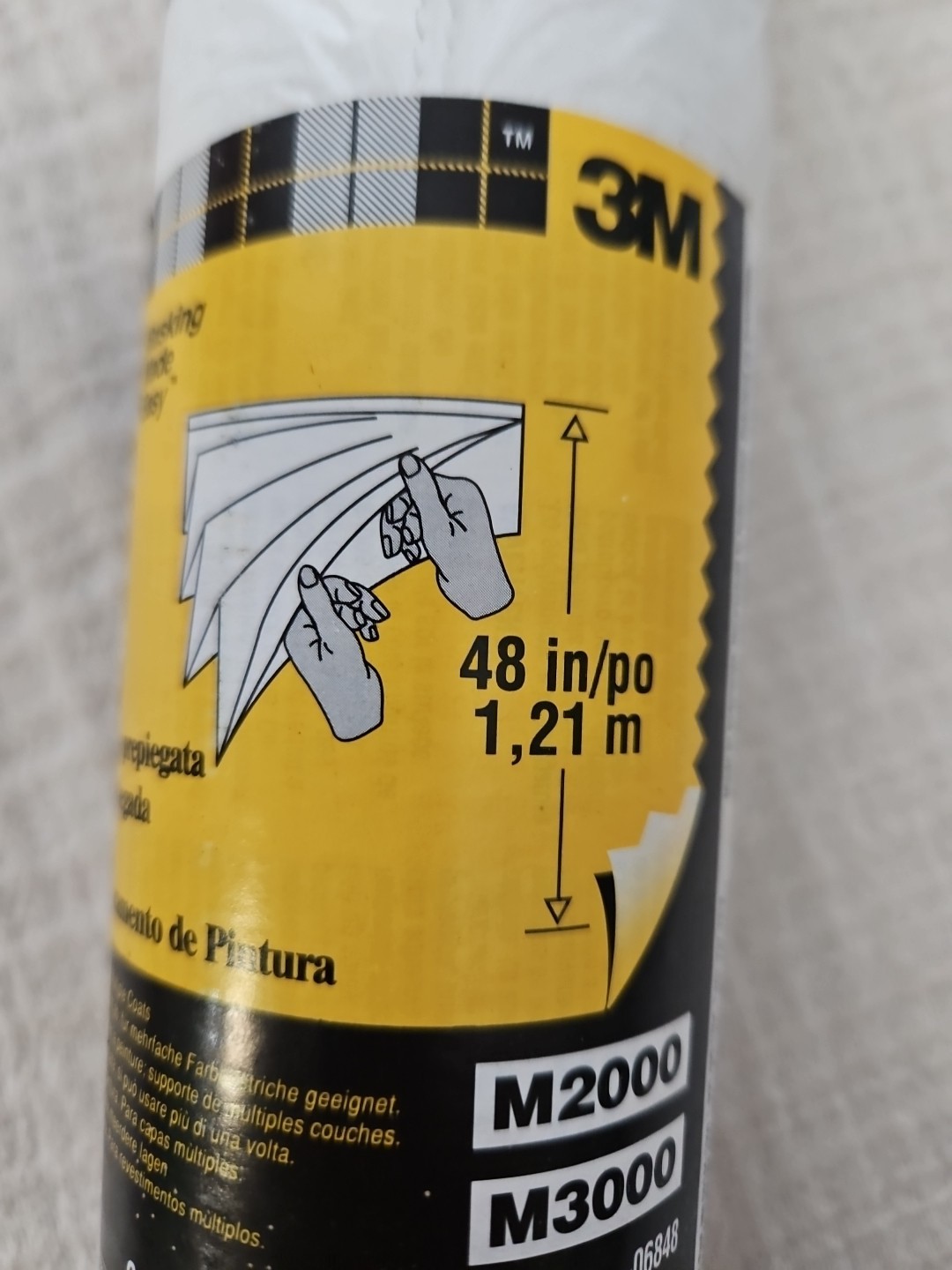 3M HAND MASKER MF48, PRE FOLDED MASKING FILM, 48 INCHES BY 180 FEET.