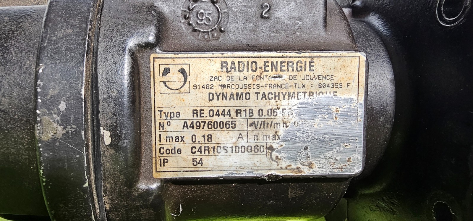 RE.0444 R1B 0.06 EG, Radio Energie, 60V/1000RPM, 11mm Shaft