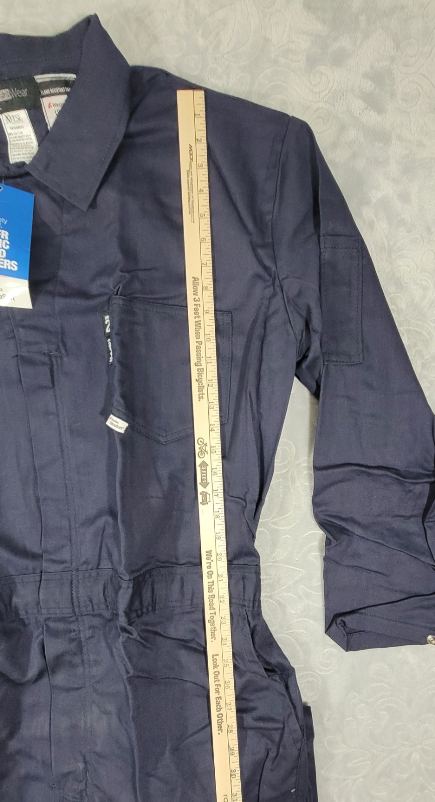 Neese VU7CANV2X Westex UltraSoft FR Men’s Coverall Navy Blue Size 2XL 50/52 Reg
