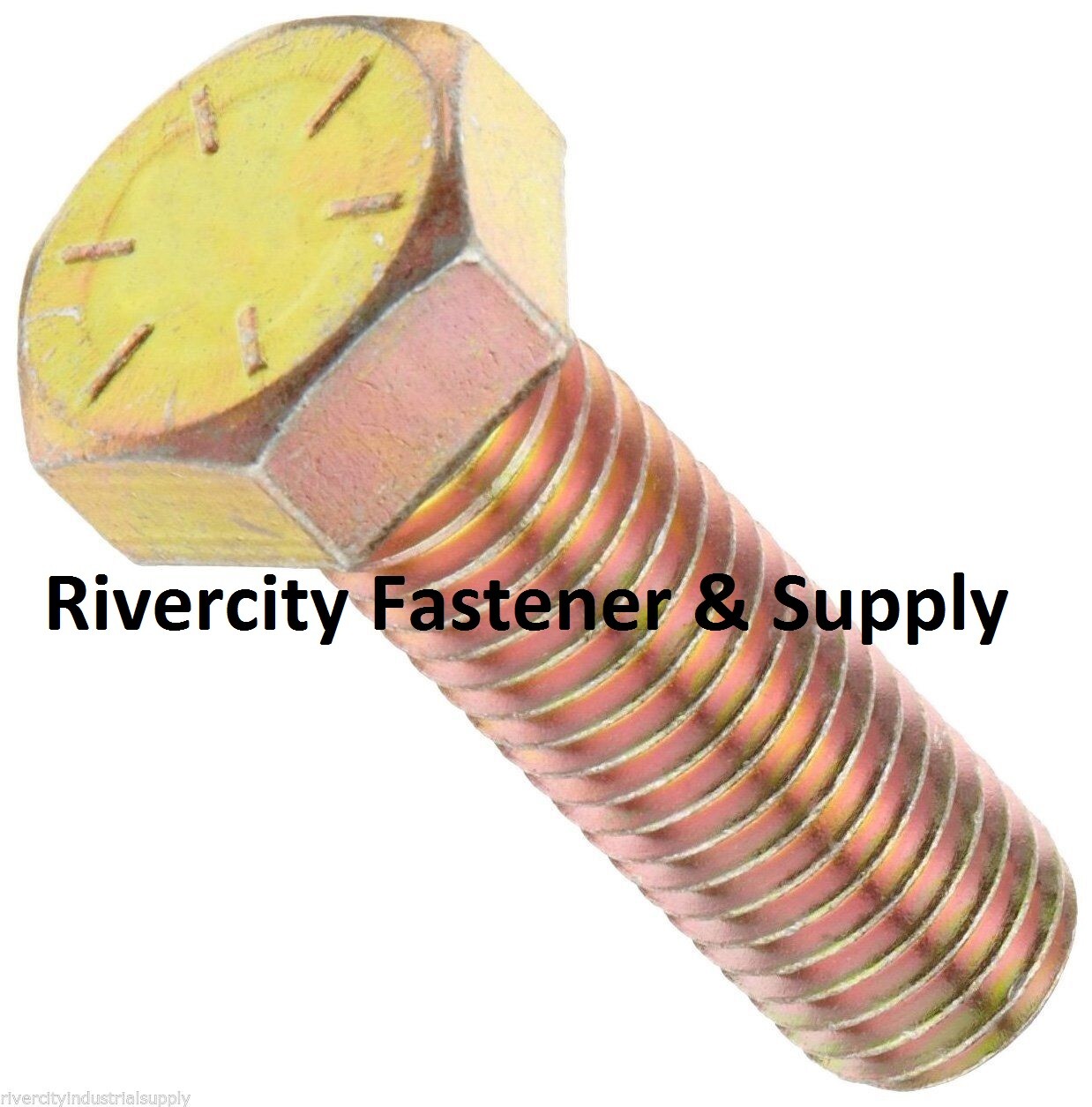 7/16-14 x 1-1/4 Grade 8 Bolts Screws Flat Washer & Lock Washer Nuts 7/16x14x1.25