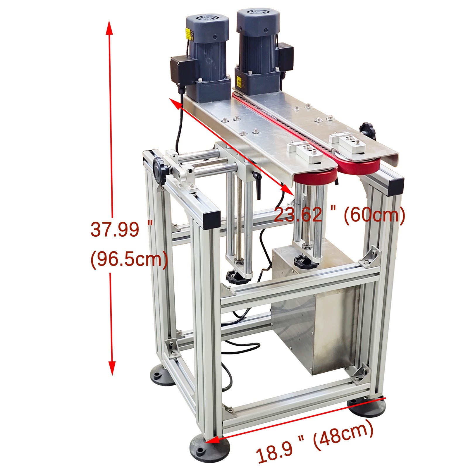 0.39″–6.69″Auto Bottle Clamping Conveying Machine Bottle Transport Conveyor 110V