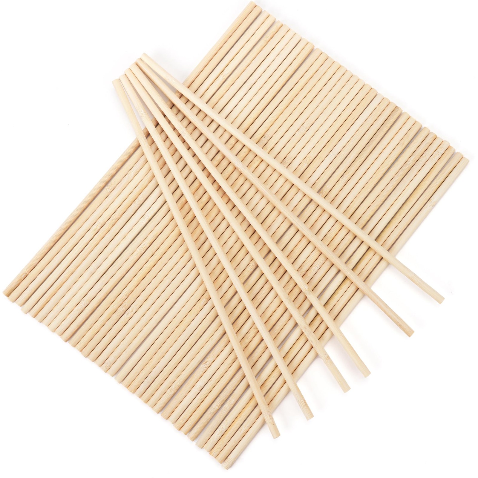 50Pcs Wooden Dowel Rods 1/4 x 12 Inch Wood Sticks for Crafts, Precut Wooden…