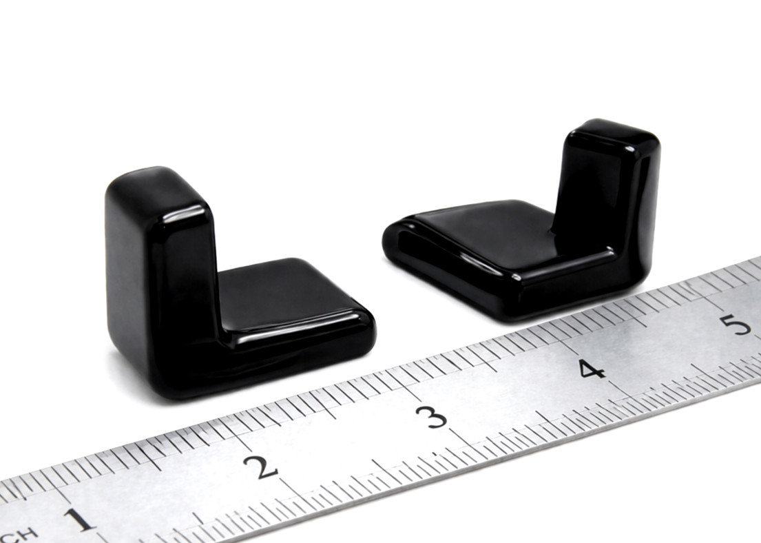 3/4″ x 3/4″ Angle Iron Vinyl End Caps Fits 1/8″ Thick Metal Various Pack Sizes