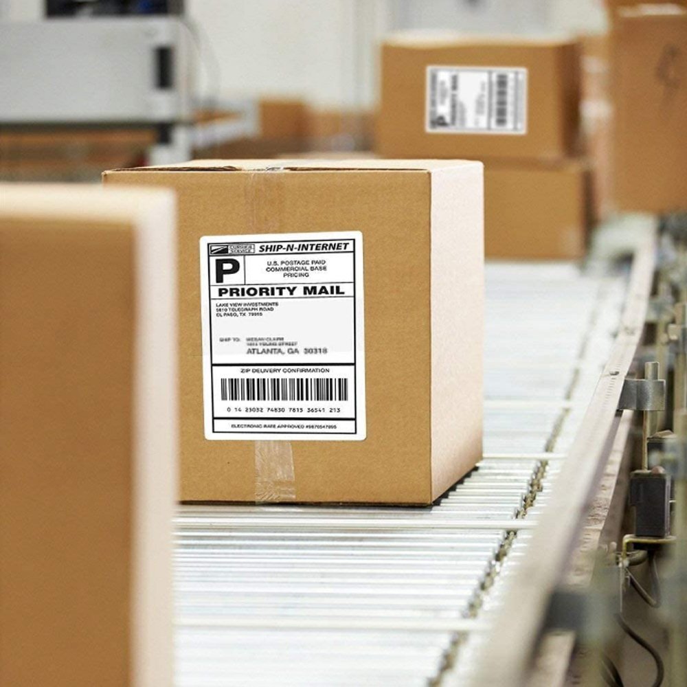 Fanfold 4″ x 6″ Direct Thermal Labels Barcode Labels for Zebra Rollo Printer UPS