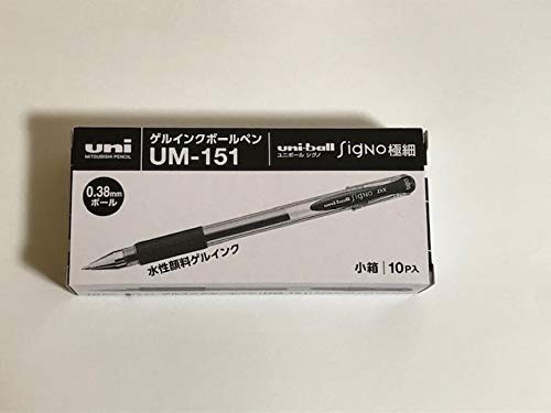 uni-ball Signo Dx Um-151 Gel Ink Pen – 0.38 Mm – 10 Pcs – Bla Office Product