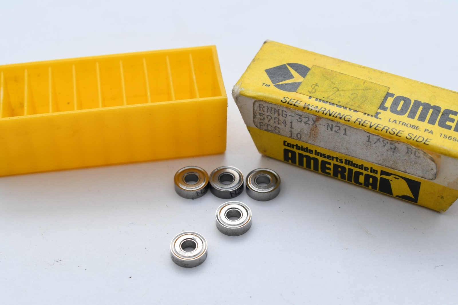 Pack of 5 NEW Newcomer RNMG-32X-N21 Carbide Inserts