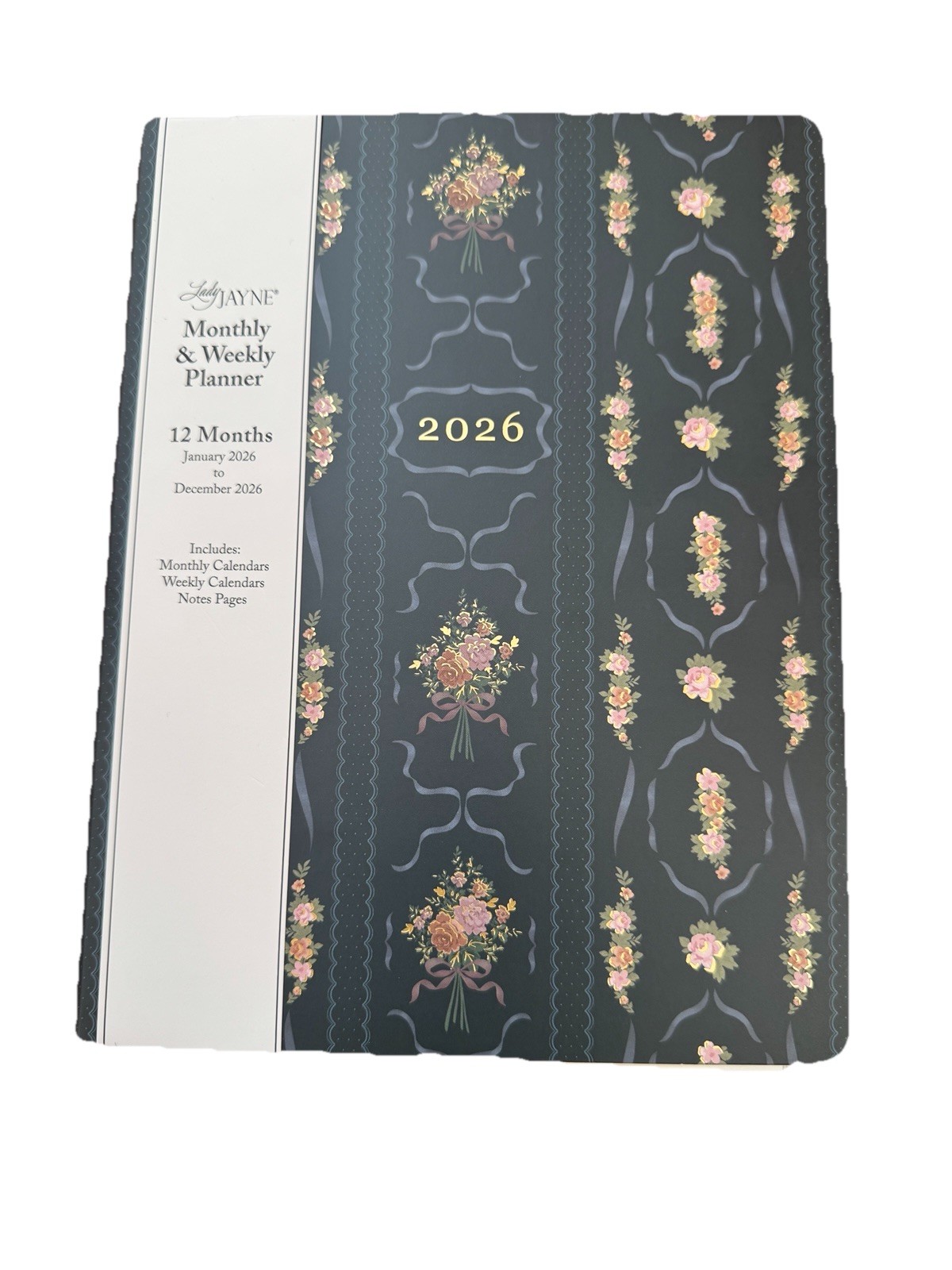 Lady Jayne Monthly & Weekly Planner 12 Months Jan-Dec 2026 Monthly, Weekly Green