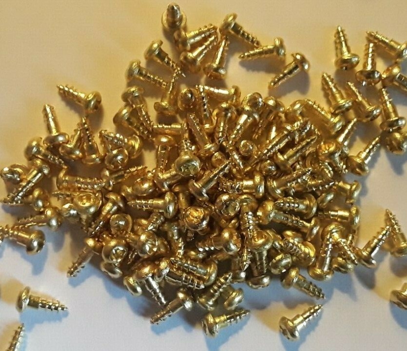 #2 x 1/4″ ROUND HEAD PHILLIPS, WOOD SCREWS, SOLID BRASS, SELECT QTY