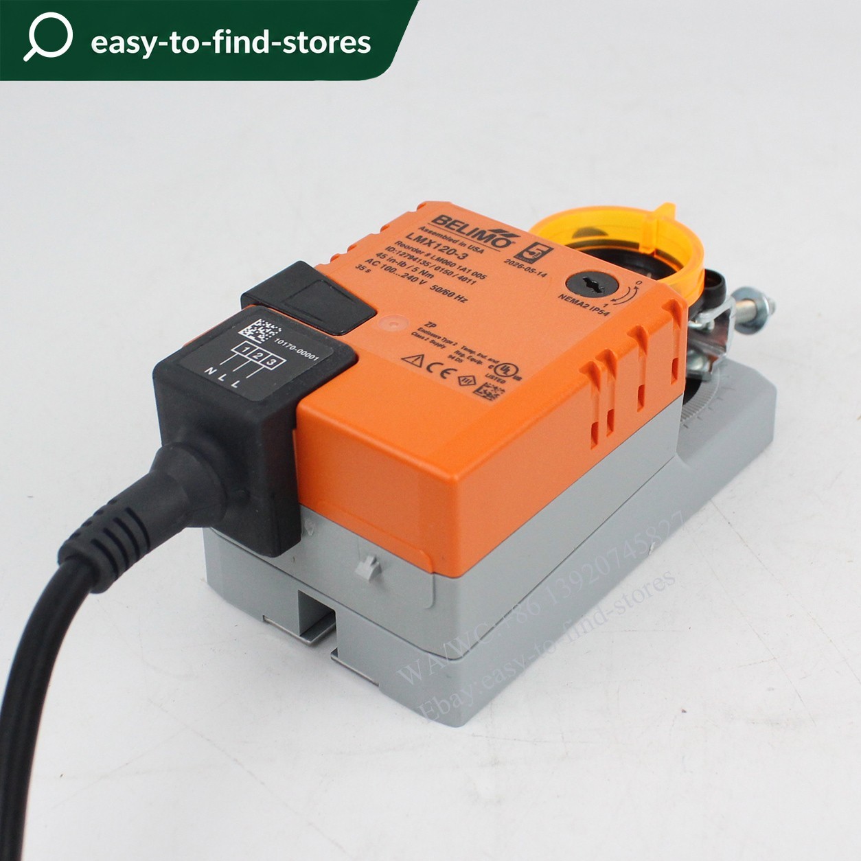 Belimo LMX120-3 Damper Actuator 100-240V 5Nm HVAC On Off Control 45in-lb
