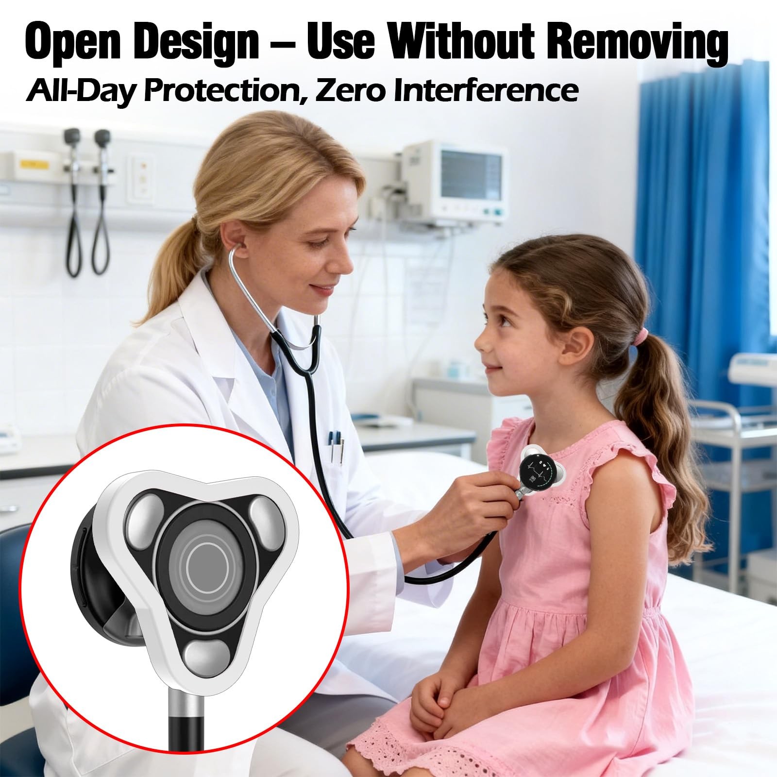 4 Pack Protective Covers Compatible Digital Stethoscope Devices