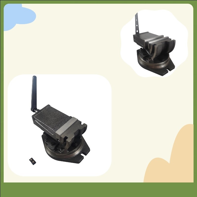 6 Inch Workholding Metalworking Tilting and Swiveling Milling Vise 0-90 Degrees