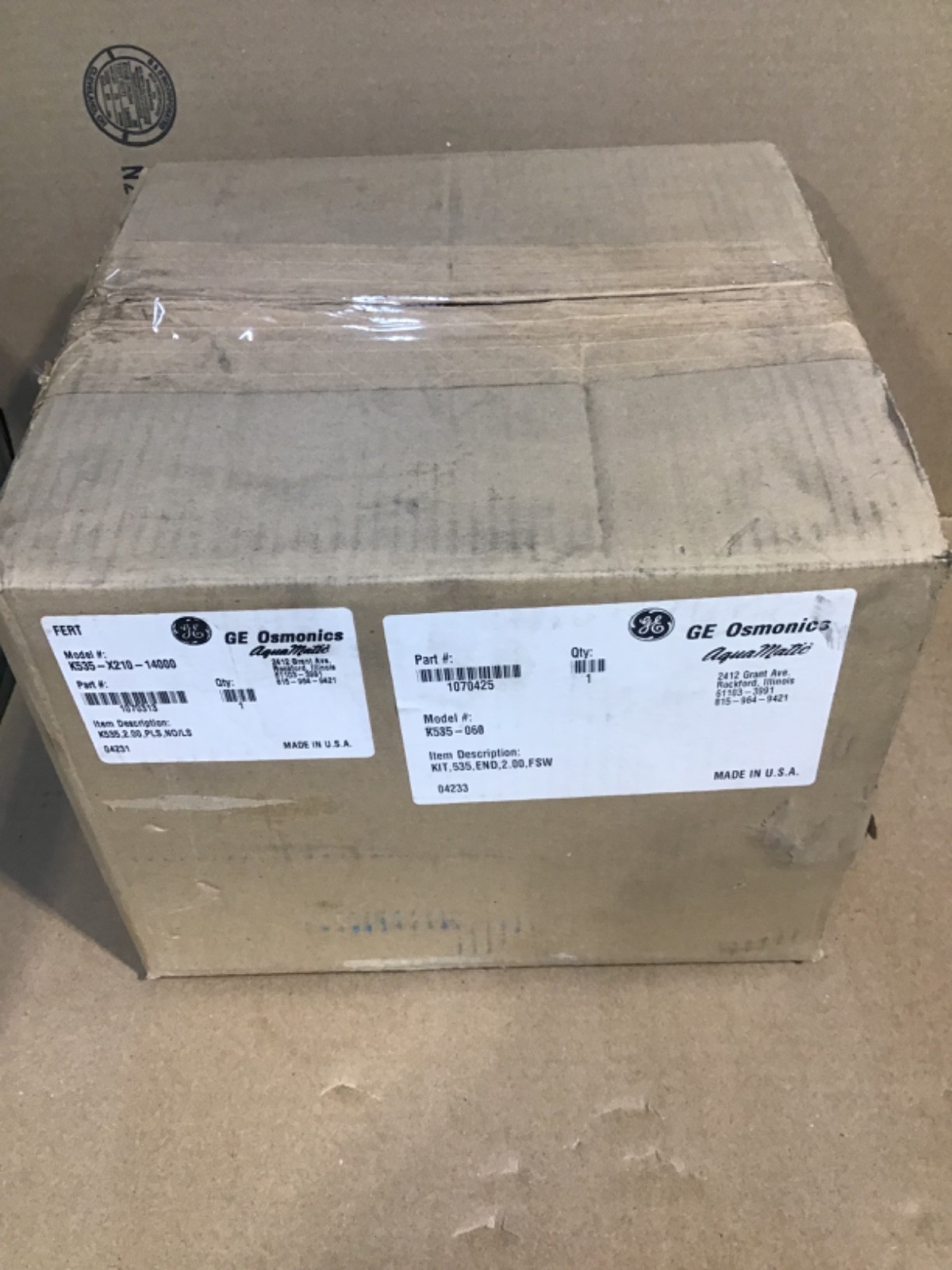 AQUAMATIC K535-X210-14000 Y PATTERN DIAPHRAGM CONTROL VALVE, 2″ NO. NEW IN BOX