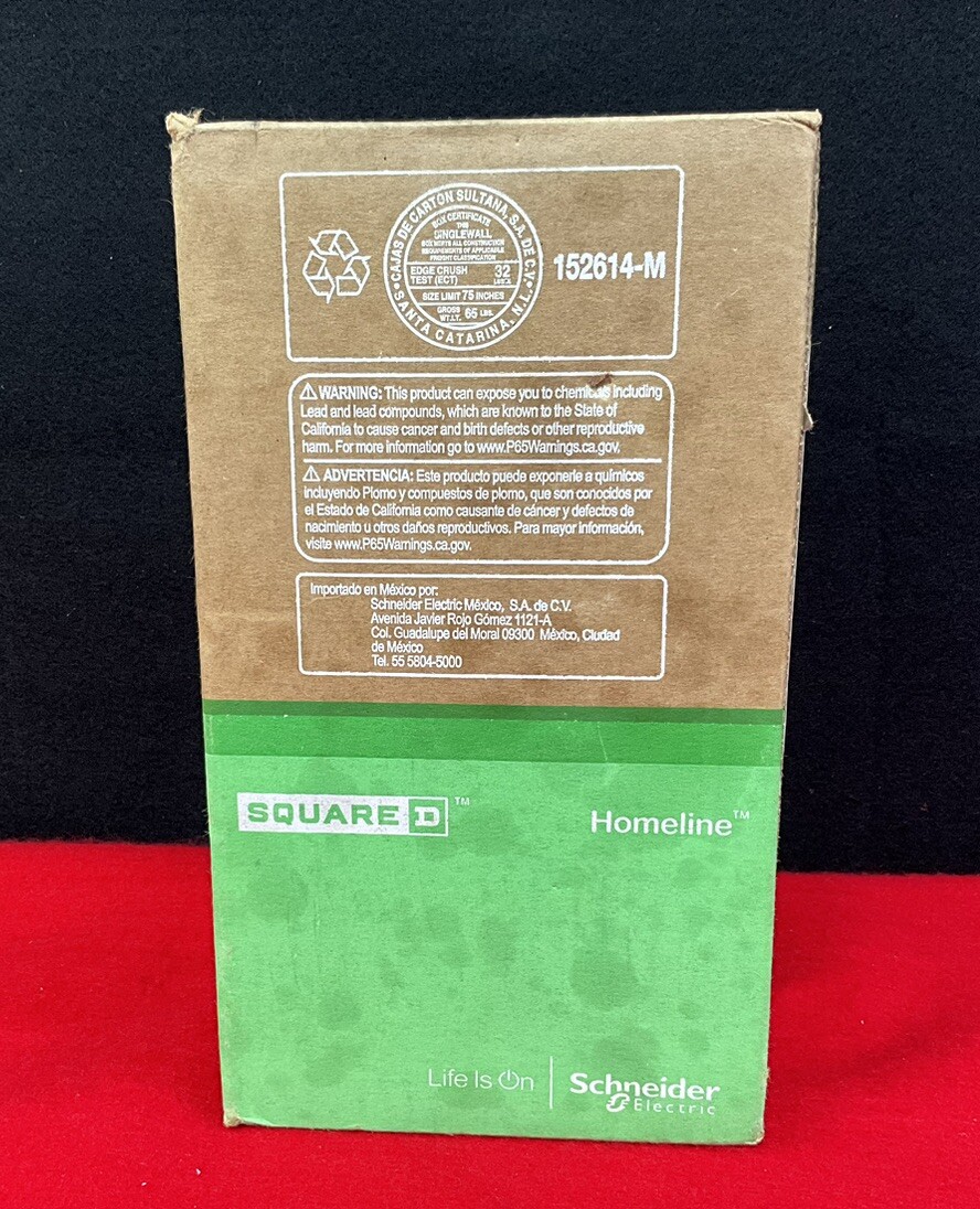 Square D HOME250SPA Homeline 50A Enclosed Main Breaker