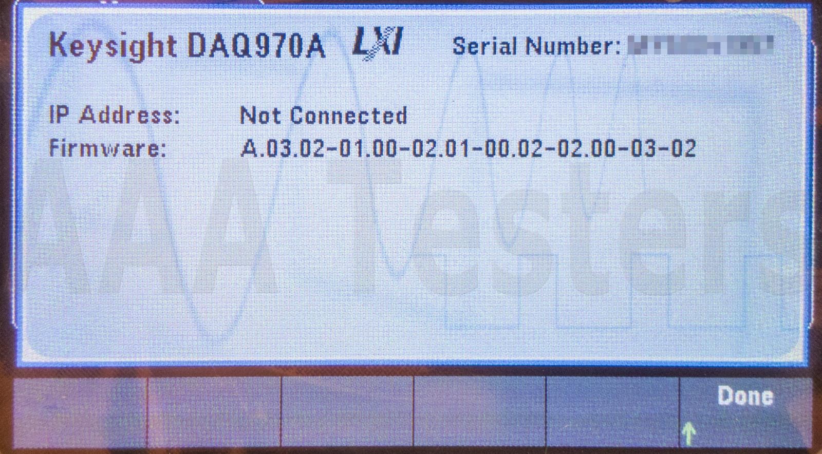 Keysight DAQ970A Data Acquisition System w/ DAQM901A 20 Channel Multiplexer
