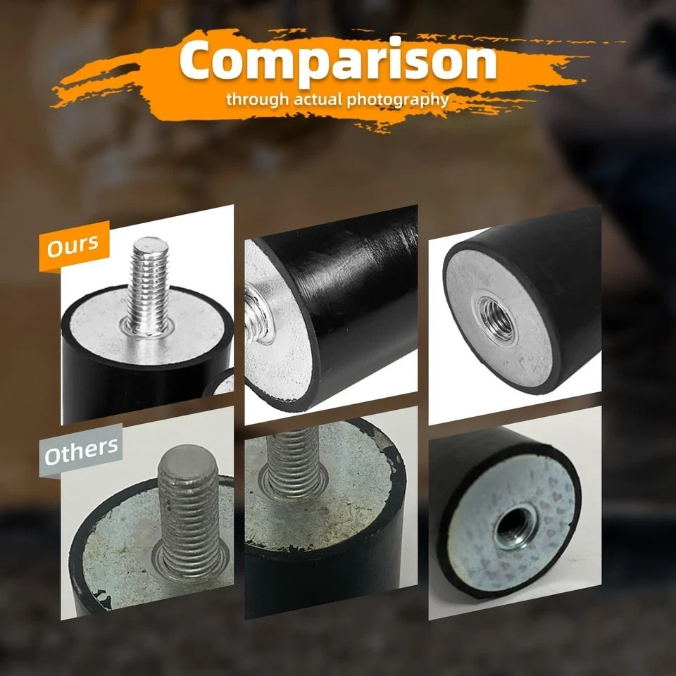 Upgraded Compactor Rubber Shock Mount 4 Pack-Compatible with Wacker Neuson Plate