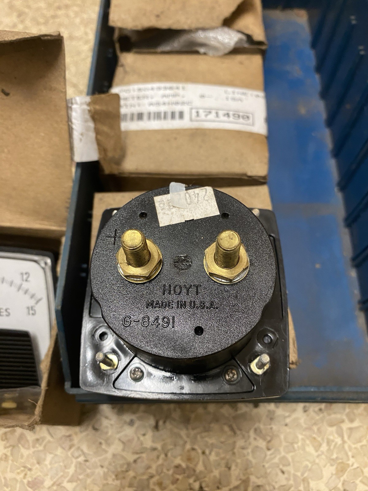 HOYT G-8491 A-C Amp Gauge H05026415AAC A54HO2C N.O.S. 0-15 Amps