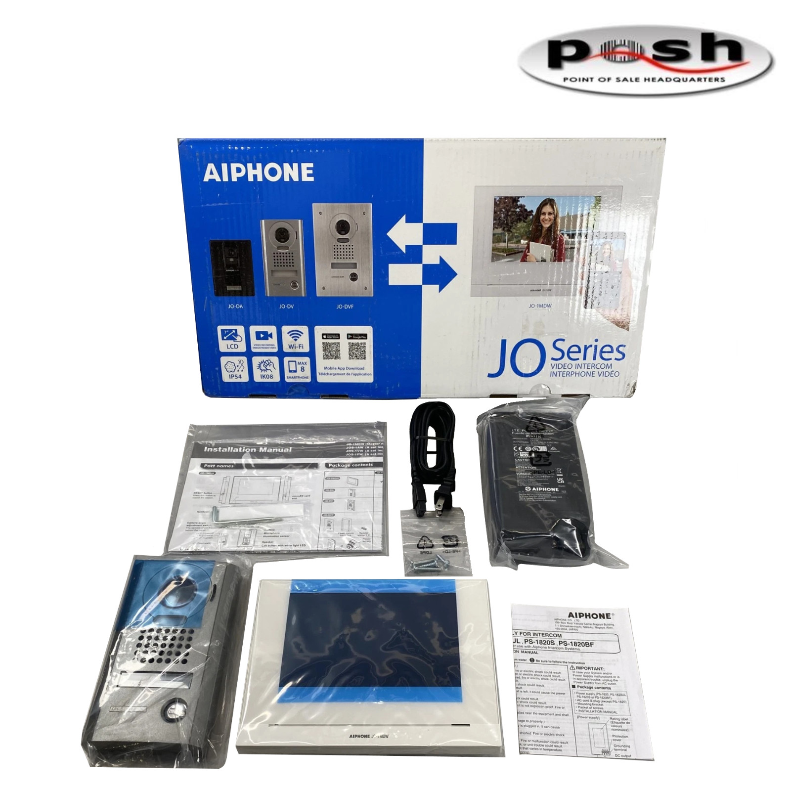 NEW Aiphone JOS-1VW 7″ Video Intercom Kit w/ Mobile App Monitor *With Warranty*