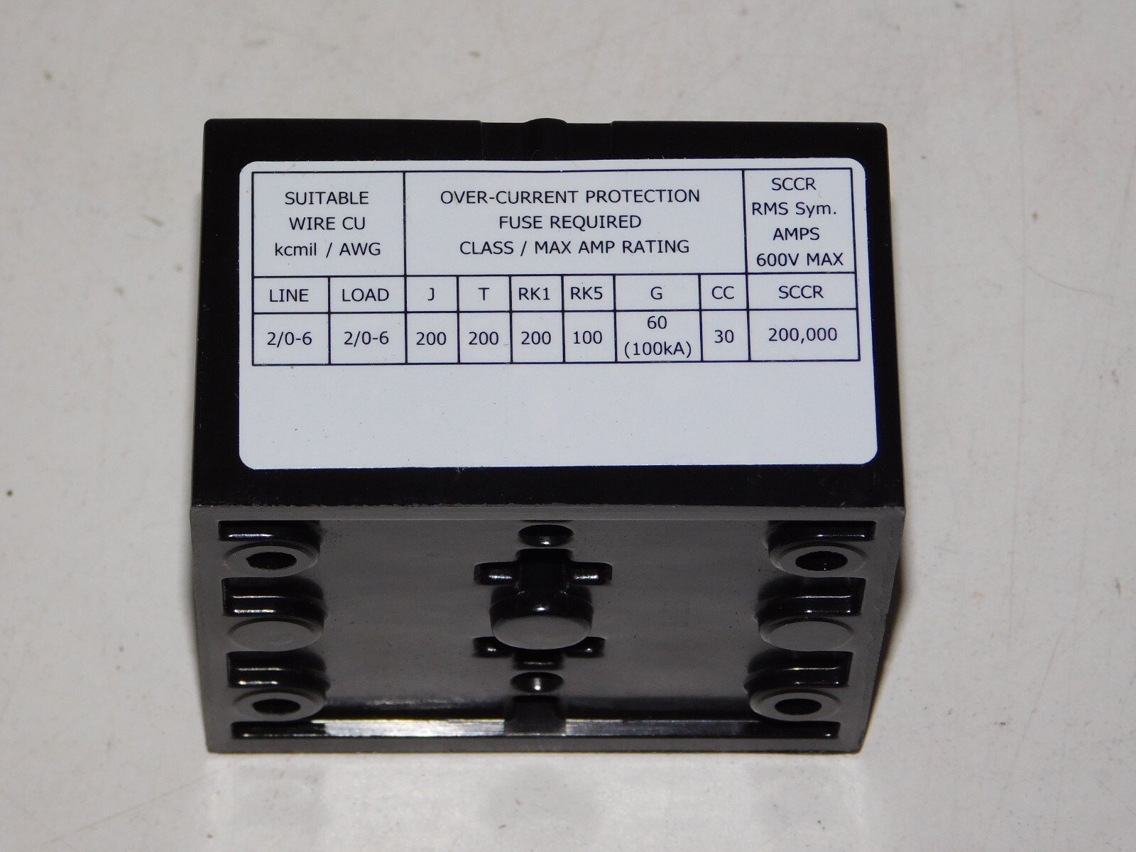 New Littelfuse LFS25723 ACS Splicer Terminal Block Unit 175A 600V 3 Pole Module