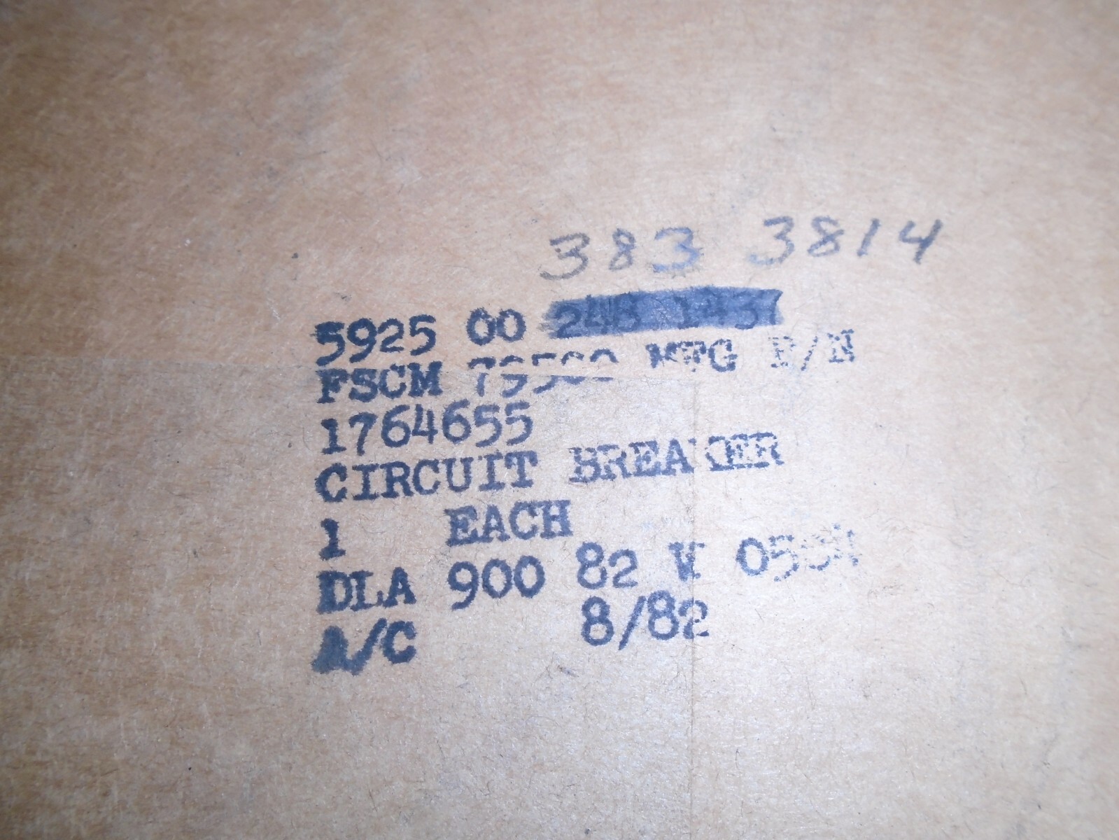 NOS! Westinghouse AQB-A100 Thermal Trip Unit Style 1764655 50BE NP69526