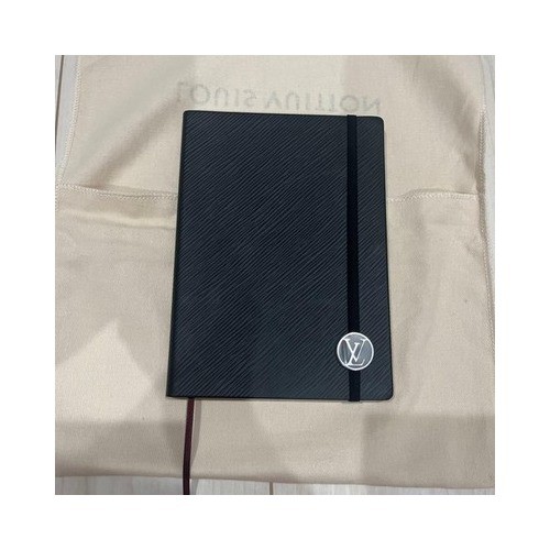 Louis Vuitton Notepad Cay Egu PM Epi Black Silver Hardware Unused GI0116