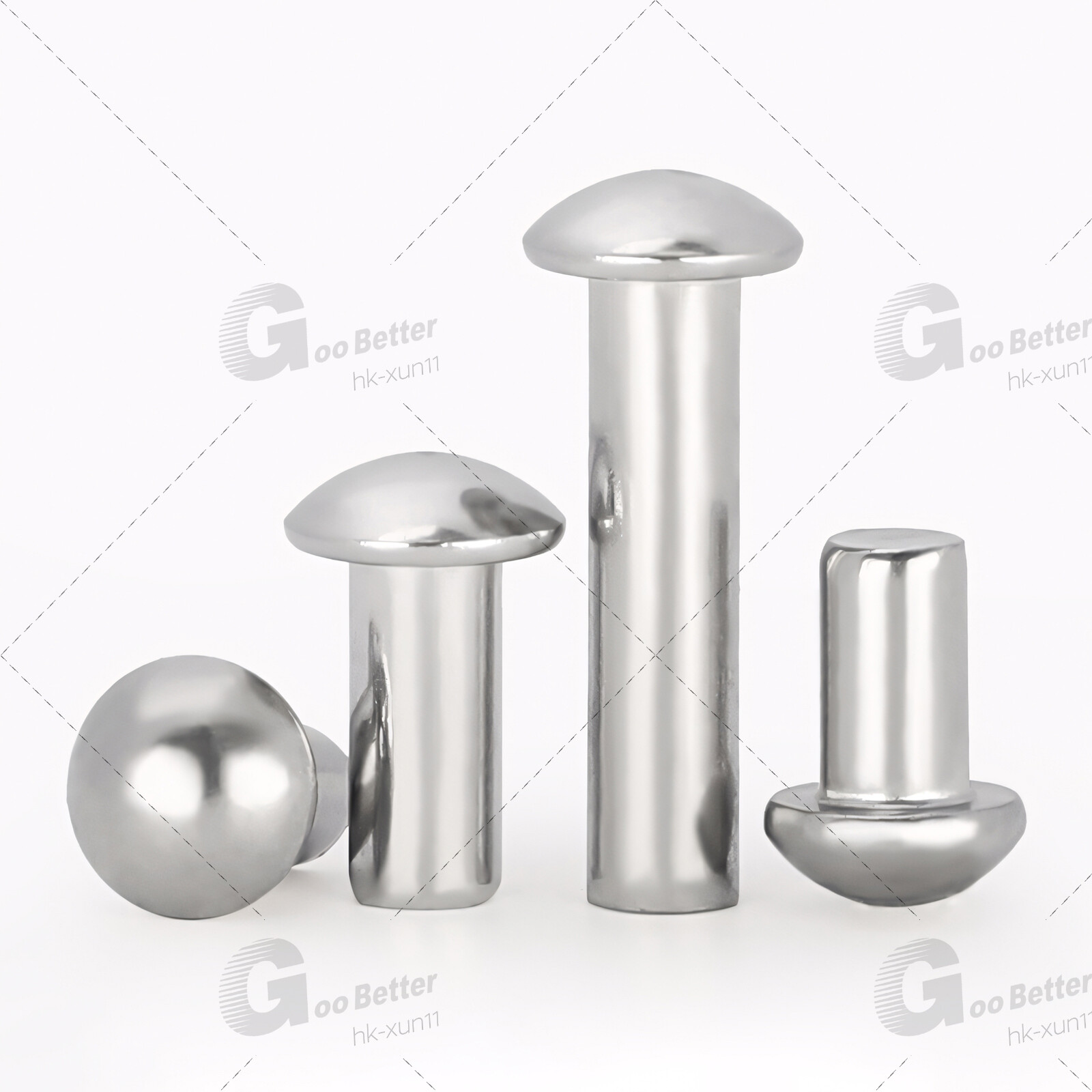 Solid Aluminium Button / Dome Round Head Rivets DIN 660 M2 M2.5 M3 M4