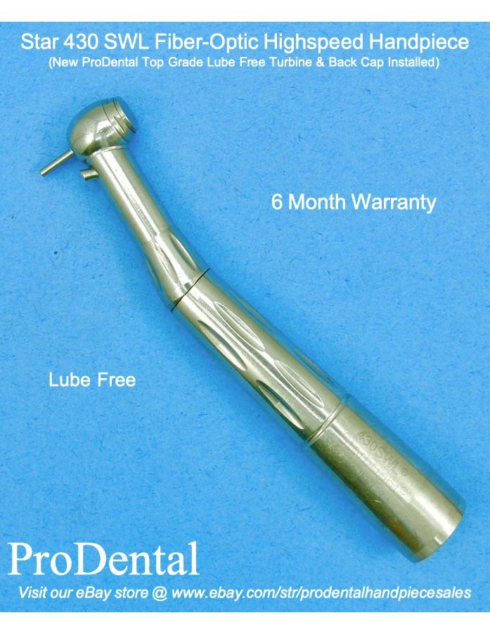 Star 430 SWL Lube Free Fiber-Optic Dental Highspeed Handpiece – ProDental