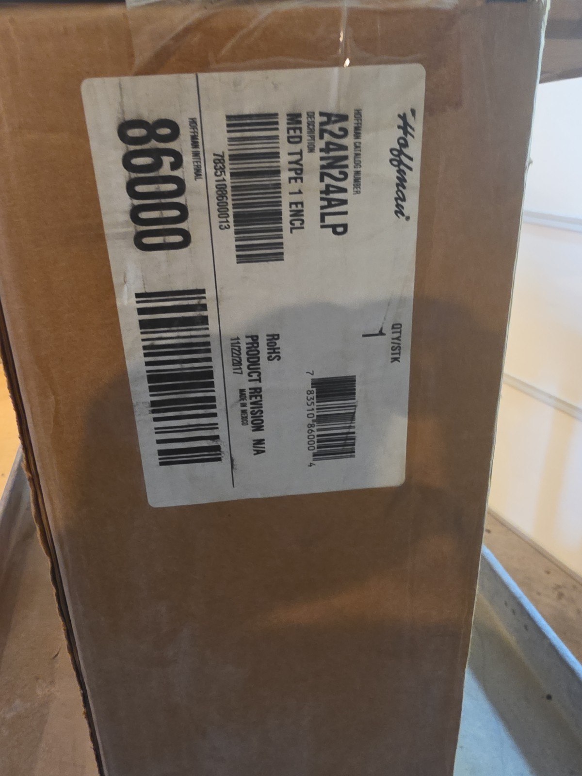 NEW HOFFMAN ELECTRICAL ENCLOSURE A24N24ALP AND A24N24MPP 24X24X6-1/2
