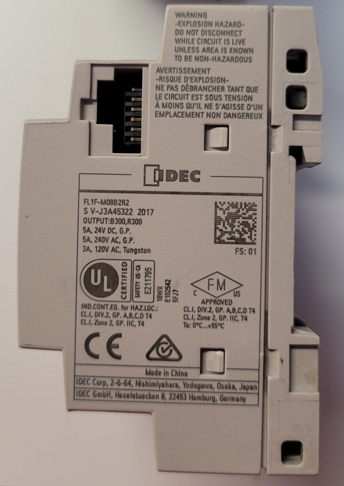 IDEC Smart Relay FL1F-M08B2R2 LOT OF 2