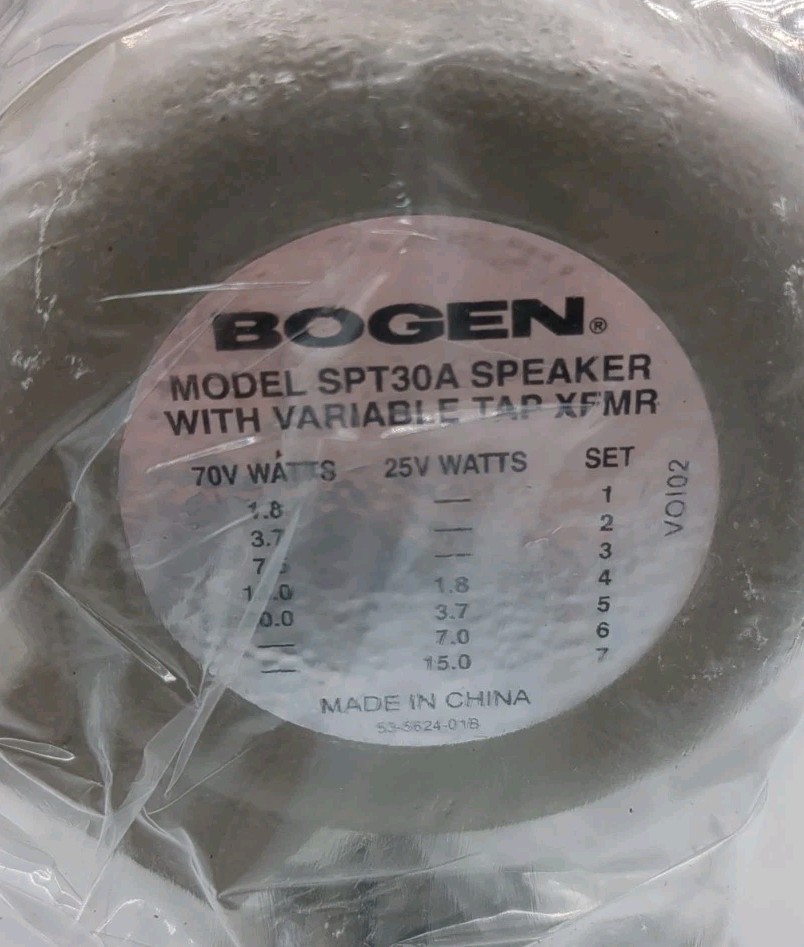 Bogen SPT30A Horn Loudspeaker 30 Watts 25/70 Volt Line Weatherproof