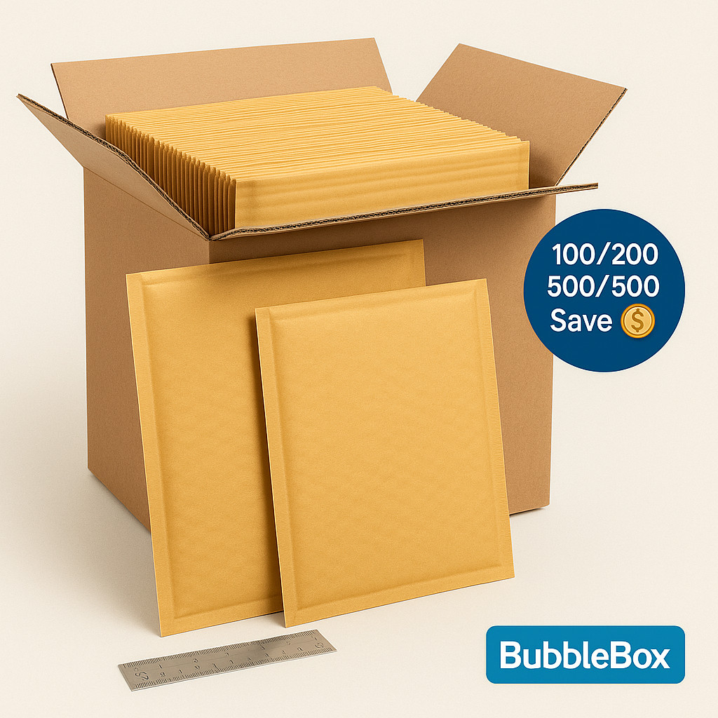 8.5×12 Kraft Bubble Mailers #2 Self Seal Padded Shipping Envelopes Bulk