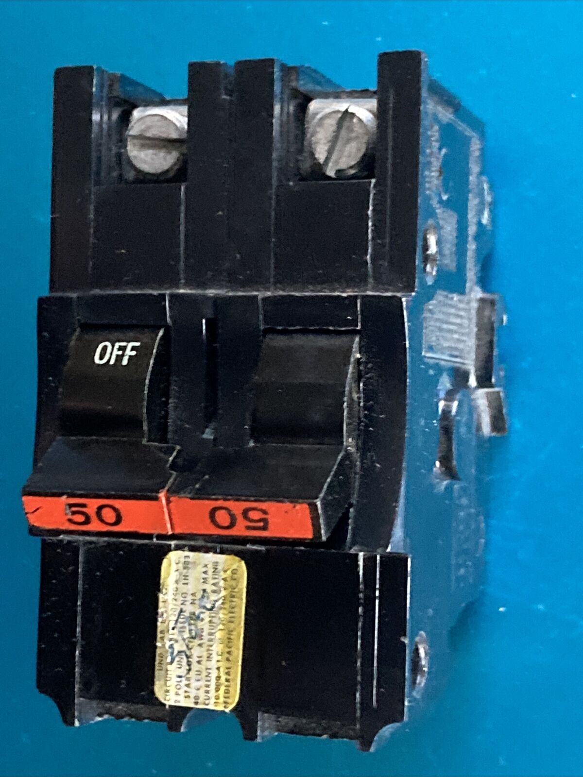 FPE NA250 – Federal Pacific. 240V Stab-Lok Circuit Breaker – RED HANDLE