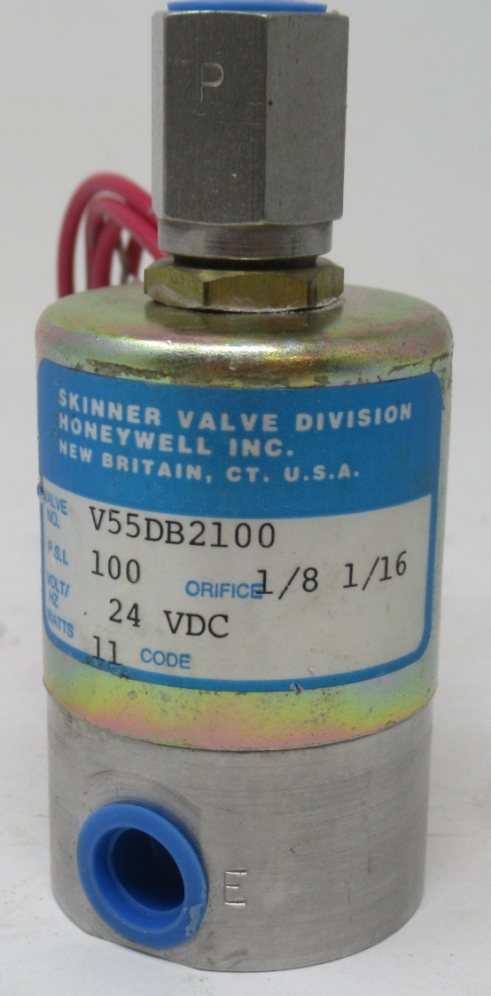 SKINNER VALVE 24V DC SOLENOID VALVE 100 PSI V55DB2100, 1/8″ – 1/16″, NOOP
