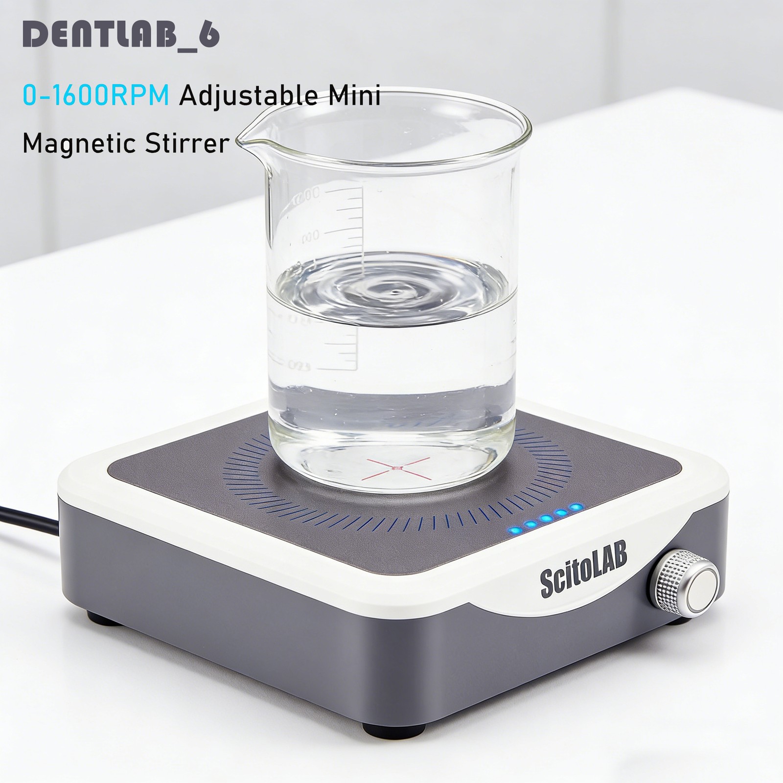 Lab Magnetic Mixer Vortex Mixer Magnetic Plate Stirrer with Stir Bar 1600RPM New