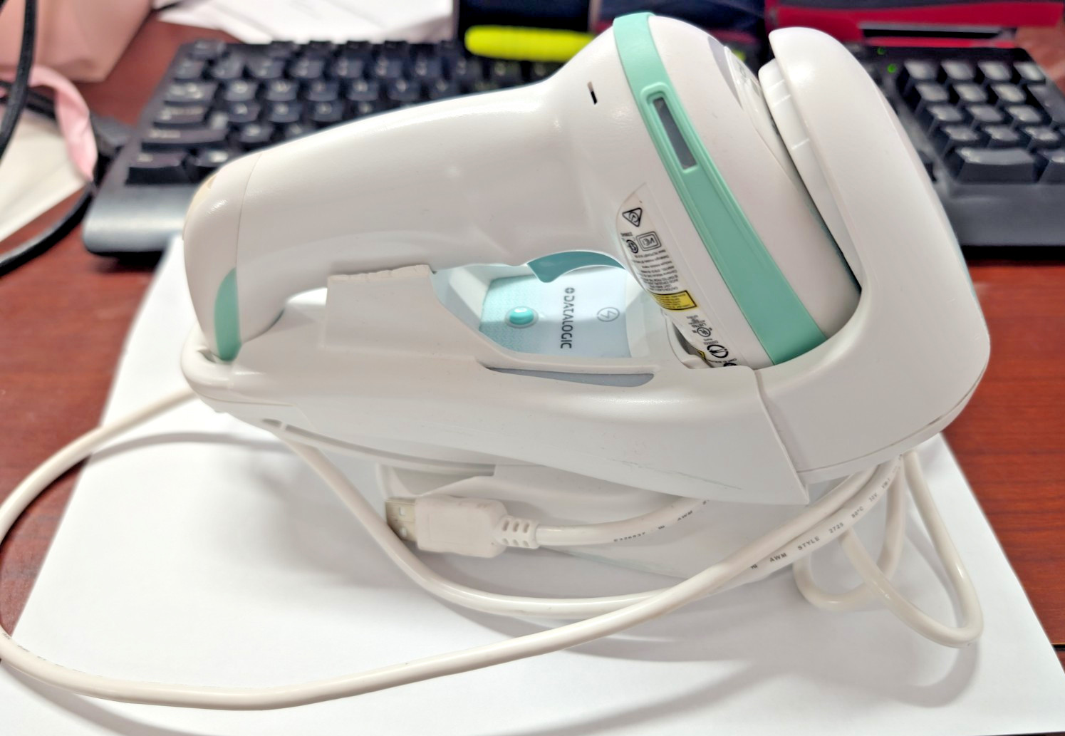 Datalogic Gryphon GBT4500-HC 2D Healthcare Scanner-Dock & Cable
