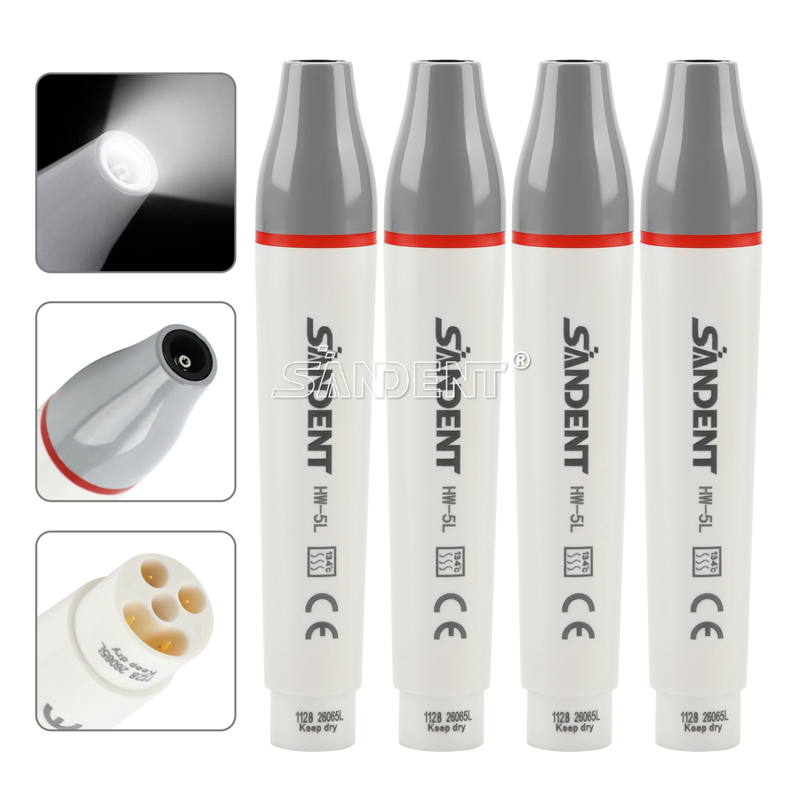 4xFit Woodpecker HW-5L Dental Ultrasonic Scaler LED Handpiece Compatible EMS USA