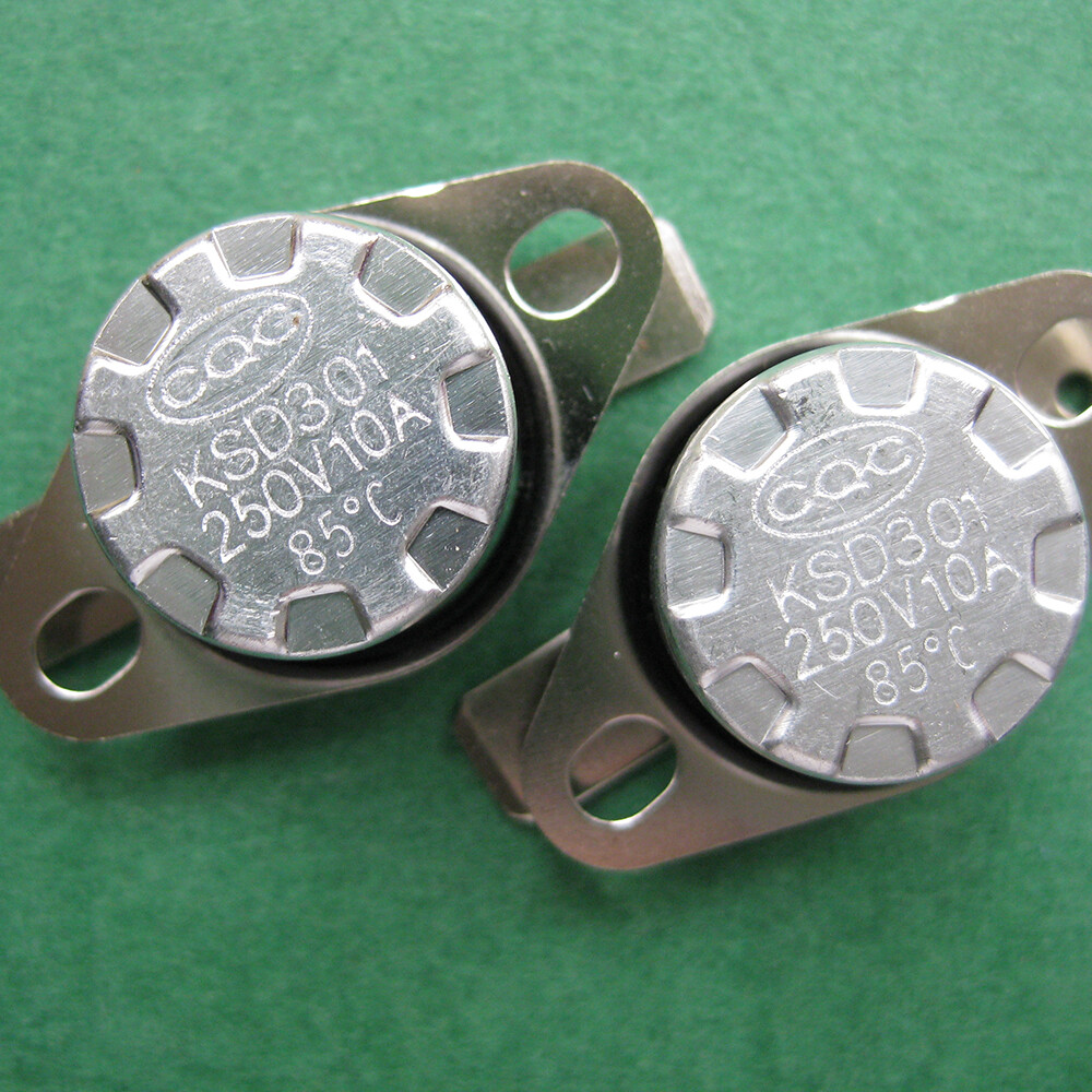2pcs KSD301 85°C / 185°F Degree Celsius N.C. Temperature Switch Thermostat